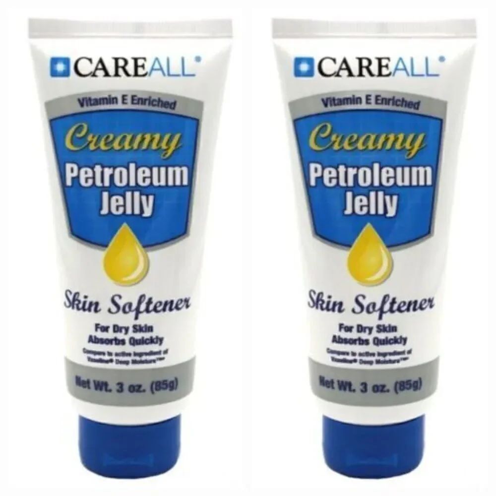 2 PACK Of CareAll Creamy Petroleum Jelly with Vitamin E, 3-oz. Tubes